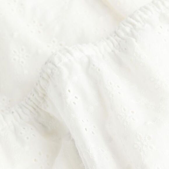 H&M White Co-Ord Set Openwork Eyelet New - Picture 7 of 7